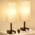 Bedside Table Lamps for Bedroom Set of 2 – Small Rectangular Nightstand Lamp with AC Outlet Charging Port, 3 Color Temperatures Desk Light with Bulb, Tabletop Reading Lamp for Living Room/Dorm/Office
