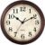 Wall Clock, 9 Inch Silent Non Ticking Classic Battery Operated Clocks, Decorative for Living Room, Bedrooms, Bathroom, Kitchen Office (Bronze)