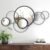 Wall Mirror Decorative, Print Round Decorative Mirrors, Large Decor Metal Wall Art Mirro for Entryway, Living Room, Bedroom, Dining Room Kitchen Decor 45”x25.5”