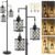 Dimmable Floor Lamp, Farmhouse Standing Lamp with Elegant Metal Cage, Industrial Tall Tree Floor Lamps for Living Room, Bedroom, Study Room, Office, 2400LM LED Bulbs Included – 68″, Black