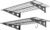 WALMANN 2 Pack Garage Wall Shelves, 2 x 4 ft/24 * 48 inch Wall Mounted Storage Shelves for Garage Heavy Duty Wall Shelving, Holds Up to 220 lbs(Black)