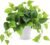 CEWOR Artificial Plants Fake Pothos with Plastic Pot Artificial Potted Plant for Home Office Bedroom Indoor Outdoor Decor 1 Pack