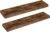 HOOBRO Floating Shelves for Wall, Wall Mounted Shelf Set of 2, 31.5″ Hanging Shelf with Invisible Brackets, for Wall Storage in Bathroom Bedroom Kitchen Living Room Office, Rustic Brown BF80BJP201