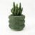 Fabix 4.7″ 3D Printed Plant Pots – Unique Bubble Ring Modern Planters for Indoor Plants, Durableo-Friendly PLA Flower Pots with Drainage for Succulents, Cactus, Home Office Décor.(Military Green)