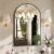Sweetcrispy 24″x36″ Arched Black Bathroom Mirrors for Wall, Bathroom Mirrors for Over Sink, Metal Framed with HD Shatter-Proof Glass for Entryway, Living Room, Bedroom, Home Decor