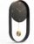 Driini Modern Pendulum Wall Clock – Black and Gold Decorative Wall Clock with Pendulum – Modern Minimalist Metal Wall Clock for Living Room Décor – Silent Battery Operated Wall Clock