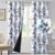 H.VERSAILTEX 100% Blackout Curtains 84 inch Length 2 Panels Set Cattleya Floral Printed Drapes Leah Floral Thermal Curtains for Bedroom with Black Liner Sound Proof Curtains, Grey and Blue