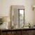 BEAUTYPEAK 20″ x 28″ Rectangular Aluminum Alloy Frame Wall Mounted Bathroom Mirror with Rounded Corners, Gold