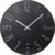jomparis Black Wall Clock Modern Style Plastic Wooden Wall Clocks Decor 12 Inch Silent Non-Ticking for Office Home Bedroom