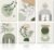 Dazzlewall Sage Green Boho Wall Decor Poster Minimalist Abstract Geometric Wall Poster for Bedroom Living Room 8×10 in Unframed Set of 6