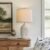 USumkky 24 inch Vintage Ceramic Table Lamp with 5FT Cord – Single Farmhouse Rustic Bedside Lamp with Natural Textured Finish, Nightstand Lamps for Living Room, Bedroom, End Table Beige