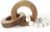 Oakrain Wood Chain Link Decor, Minimalist Handmade Carved Knot Décor Accents for Shelf Coffee Table, Natural Boho Farmhouse Rustic Home Decor, Best Housewarming Gifts (8.86 inch)
