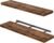 Fixwal Wall Shelves, 35.4″ Long Heavy Duty Wall Mounted Rustic Wood Shelves for Living Room, Bedroom, Bathroom and Kitchen, Wall Shelves for Storage, Books, Room Decor (Rustic Brown, Set of 2)