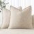 MIULEE Decorative Linen Pillow Covers 18×18 Inch Natural Beige Boho Farmhouse Neutral Couch Throw Pillows for Bed Pack of 2 Accent Modern Pillowcase Sofa Livingroom Home Decor
