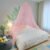 Bed Canopy Mosquito Net, Bed Canopy for Girls Room Decor – Insect Protection Hanging Canopy for Adults, Babies, Outdoor Camping, Pink/Single Door