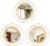 3 Set Round Mirrors for Wall Decor Living Room Bedroom Bathroom Dining Room Metal Circle Mirror Set Boho Decorative Sunburst Wall Art Accent Entryway – Gold 11 in