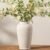 Ceramic Flower Vase, 11 Inch Large White Flower Vase Tall Rustic Farmhouse Decorative Vase Floral Pottery Vases for Home Decor Table Living Room Entryway Mantel Bedroom Bathroom Kitchen – White