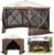 VEVOR Pop Up Gazebo Screen Tent, Pop-Up Instant Gazebo Tents with Mosquito Netting Outdoor Canopy, 6 Sided Sun Shelter 10x10ft with 6 Removable Wind Cloths & 2 Mesh Windows, Pavilion Tent for Patio