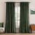 MIULEE Velvet Curtains 84 inches 2 Panels – Luxury Blackout Curtains for Bedroom Living Room Thermal Insulated Super Soft Window Drapes Rod Pocket & Back Tab, Olive Green, W52 x L84 inches
