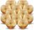Volens Round Gold Votive Candle Holders, Mercury Glass Candle Holder Set of 12, Wedding Decorations for Table