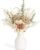 Mkono Small Artificial Flowers in Ceramic Vase 12.5″ Centerpieces Coffee Table Decor, Silk Flower Arrangements for Home Decor Indoor Fake Flower Bouquet for Bathroom Dining Room Kitchen Wedding Brown