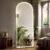 DUMOS Arched Full Length Mirror with Light, 20″x63″ LED Floor Standing Mirror with 3 Color Lights & Wall Mounted for Bedroom, Dressing Room, Living Room, Bathroom