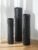 Sziqiqi Black Tall Floor Vase: 27/23/20in Large Floor Vases Standing for Living Room – Hammered Metal Floor Vases Set of 3 – Cylinder Flower Vase for Dining Bedroom Home Corner Indoor Office