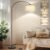 Dimmable Floor Lamp, Arc Floor Lamp with Dimmer, Black Standing Lamp with Adjustable Hanging Shade, Over Couch Tall Reading Light, Modern Pole Lamp for Living Room Bedroom, 9W LED Bulb Included