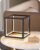 EDISHINE Modern LED Table Lamp, Minimalist Bedside Lamp with Solid Wood Base, 3 Way Dimmable, 3000K/4500K/6000K, 470LM, Black Gold Square Geometric Nightstand Lamp for Living Room, Bedroom, Office