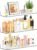 Qukaka Floating Shelves for Wall Decor, 15″ Extra Clear Wall Shelves for Bedroom, Living Room, Kitchen, Bathroom Decor, Nail Polish/Book/Decoration/Makeup/Perfume Organizer Floating Shelf-3Pack