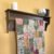 RELODECOR Wall Mounted Quilt Rack with Shelf – Solid Pine Wood, Rustic Farmhouse Style Quilt Hanger for Bedroom & Living Room Decor
