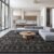 Ruaruarug Washable Area Rug 8×10 for Living Room, Bedroom, Ultra Soft Non Slip Stain & Fade Resistant, Pet & Kids Friendly, Suitable for High Traffic Areas Easy to Clean for Office Kitchen, Black Grey