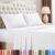 Queen Size Sheet Set – 4 Piece Bed Sheets, Soft and Breathable Microfiber, Includes 1 Fitted Sheet, 1 Flat Sheet and 2 Pillowcases – Oeko Tex (White)