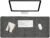 Felt Desk Mat 35.4 x 15.7 Inch, Large Desk Pad Protector for Keyboard and Mouse, Non-Slip Desk Blotter for Office & Home, Charcoal Gray Felt Mouse Pad