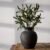 SIDUCAL Ceramic Decorative Flower Vase | 6 Inch Pottery Rustic Farmhouse | Boho | Terracotta Vase for Home Decor, Table, Living Room, Bathroom, Shelf, Mantel Decoration, Bronze