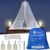 Mosquito Net for Single to King-Sized Beds – 2 Openings or Fully-Enclosed Bed Canopy – Conical Design for Decoration or Travel – Free Bag & Hanging Kit for Easy Setup