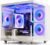 Prebuilt Gaming PC Desktop Ryzen 7 8700F, GeForce RTX 4060, 32G DDR5 RAM, 1TB NVME 3.0 SSD, WiFi 6, Tower Computer for AAA Gaming, Streaming & Creative Work (White)