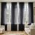 MIULEE Black Sheer Curtains 84 Inches Long, 4 Panels Set, Light Filtering Rod Pocket Voile Halloween Drapes for Living Room and Bedroom, Airy Soft Fabric Window Treatments, 42 x 84 Inches