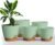 Utopia Home Self Watering Pots for Indoor Plants, Planters for Indoor Plants, Multi-Size Flowerpot, Set of 5 Plant Pots with Drainage & Reservoir, 6.8″/6.4″/5.9″/5.5″/4.9″ (Olive Green)