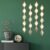 Qunclay Teardrop Mirror Wall Art Decorative Mirror Wall Decor Long Narrow Hanging Art for Apartment Living Room Bathroom Bedroom Entryway(Gold,4 Pcs)