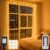 200 LED Warm White Curtain String Lights 9.8×6.6FT, Plug in Fairy Lights with 9 Hooks, Dimmable, Timer & 8 Modes, IP44 Waterproof, Bedroom Wall Wedding Party Christmas Indoor Outdoor Decor
