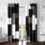 Tyrot Black Grey 100% Blackout Curtains for Bedroom 84 inch Long 2 Panels Set White Gray Modern Abstract Geometric Black Out Curtains Insulated Room Darkening Window Drapes for Living Room, 52Wx84L