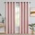 MIULEE Light Pink Room Darkening Curtains Thermal Insulated Drapes Solid Window Treatment Set Grommet Top Light Blocking Blackout Curtain for Living Room/Bedroom 2 Panels 52 x 84 inch Baby Pink