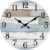 KECYET Wall Clock Battery Operated 8 Inch Silent Non Ticking Coastal Design Country Rustic Retro Decorative for Bathroom Kitchen Living Room Bedroom
