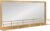 Kate and Laurel Jackson Modern Glam Metal Frame Mirror and Shelf, Gold 18×40
