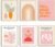 XBYGIMI Matisse Wall Art and Boho Wall Prints UNFRAMED, Minimalist Aesthetic Images Decor, Pink Print Set, Orange Posters for Room, 8x10in, Set of 6