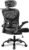 Freepub Ergonomic Office Chair with Headrest 3D, Mesh Office Desk Chair with Adjustable Lumbar Support, Computer Chair with Flip up Armrests, 350LBS Capacity – Design for Home/Offices – Black