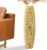 Tall Floor Vase, 27.5 inches (70cm, 2.3FT) Tall Vases Sturdy, Luxury, Textured for Decorative Branches Dried Flowers, Floor Vase for Rustic Living Room, Shelf Decor, Resin Gold