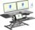 FLEXISPOT 42 inch Electric Motor Desk Converter, Height Adjustable Motorized Stand up Desk Riser with Quick Release Keyboard Tray, Black Monitors and Laptop Workstation
