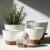 7/6.5/6/5.5/5 Inch Self Watering Pots, Plastic Flower Pots with Multi Mesh Drainage Holes and Deep Reservoir for Indoor Outdoor Garden Plants and Flowers (White, 5/5.5/6/6.5/7)
